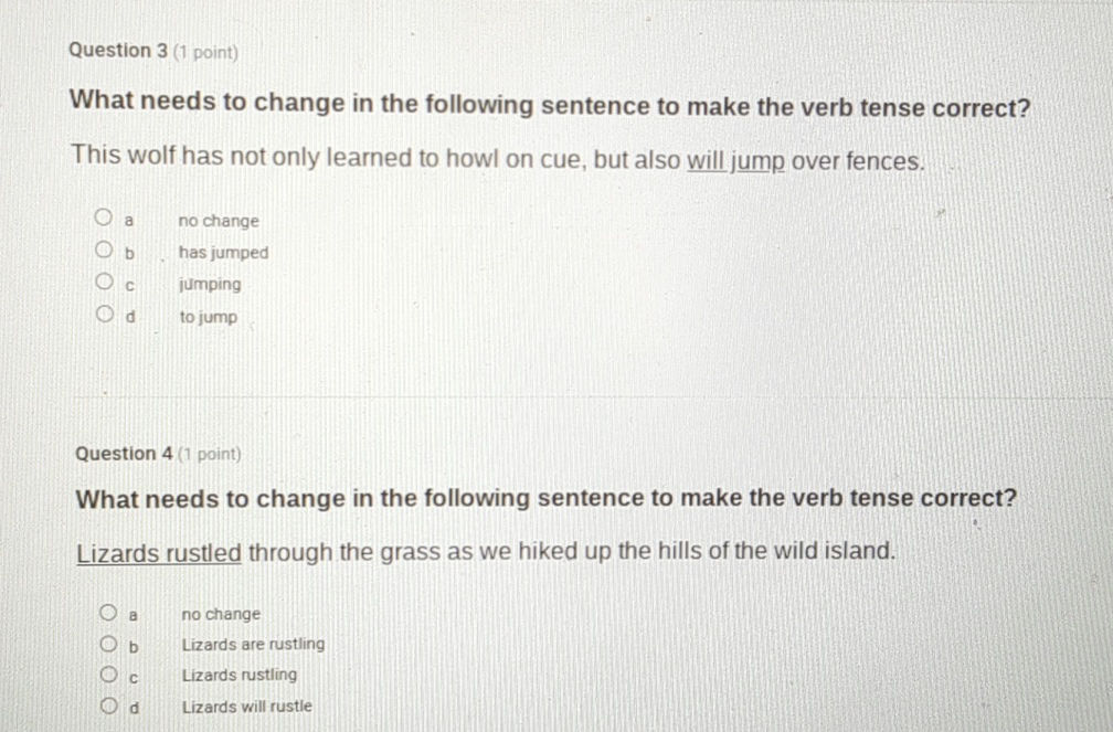 Question 3 (1 point) What needs to change | StudyX