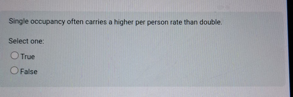 Single occupancy often carries a higher per | StudyX
