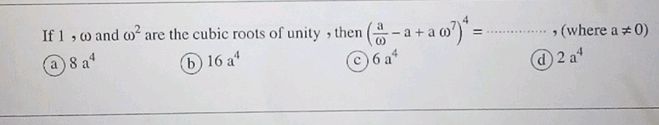 If 1, $ $ and $ ^2$ are the cubic roots of | StudyX