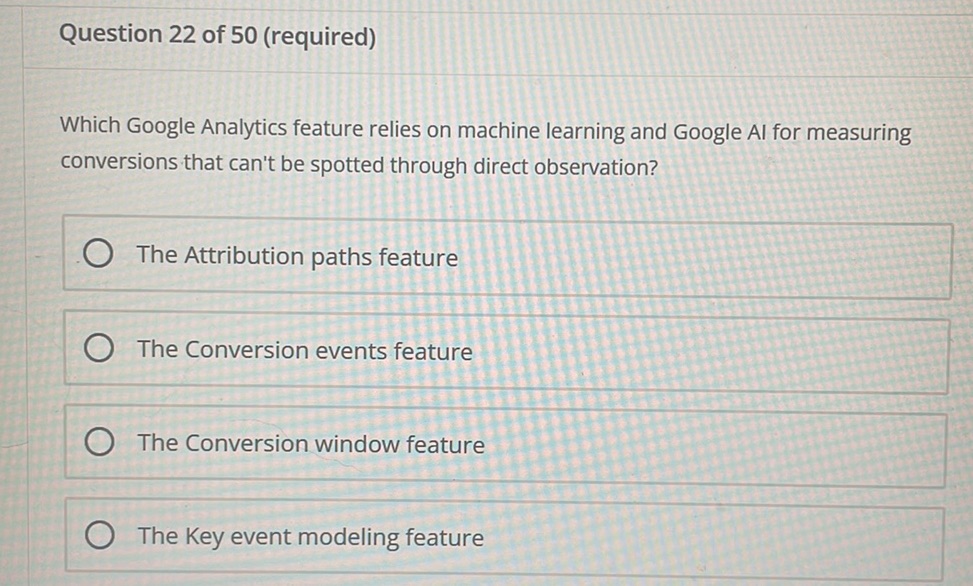 Which Google Analytics feature relies on