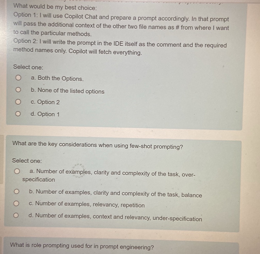 What would be my best choice: Option 1: I | StudyX