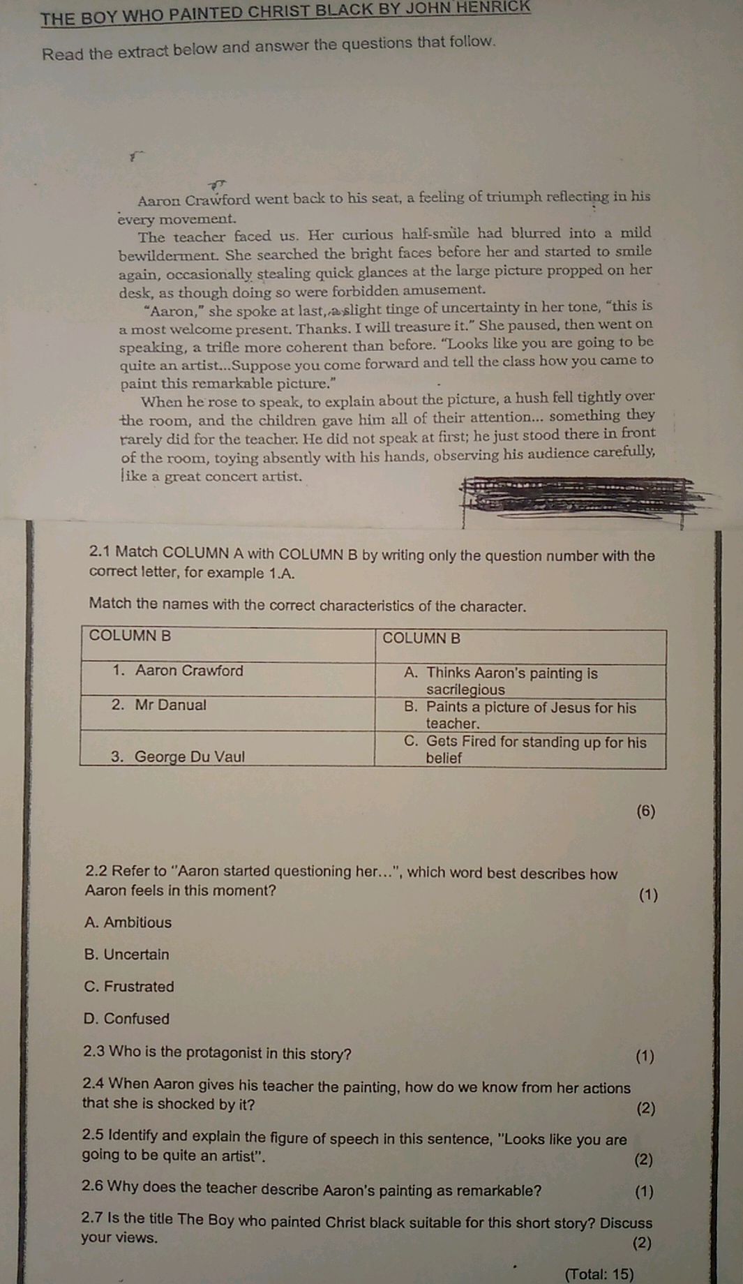 2-1-match-column-a-with-column-b-by-writing-studyx