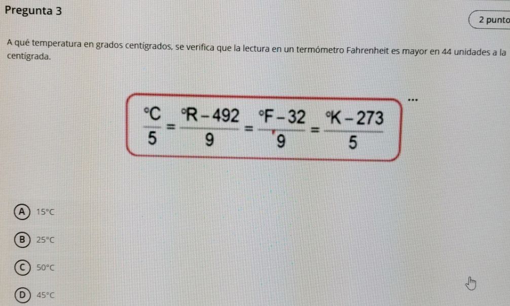 A qué temperatura en grados centigrados, se | StudyX