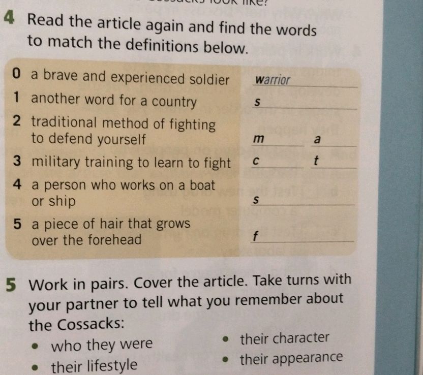 4 Read the article again and find the words | StudyX