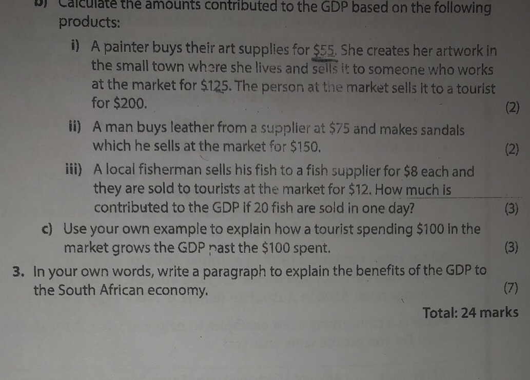 b) Calculate the amounts contributed to the | StudyX