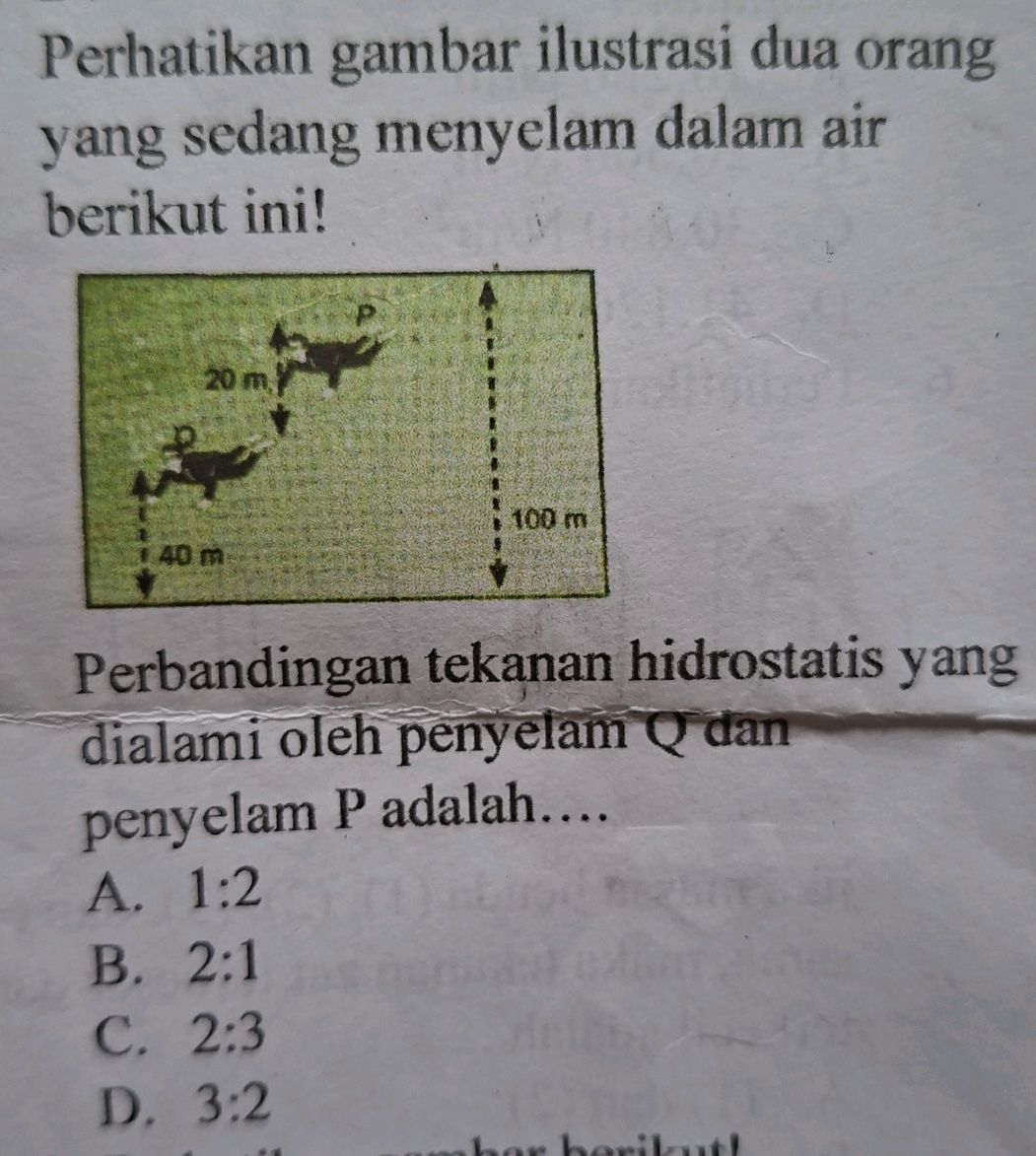 Perhatikan gambar ilustrasi dua orang yang | StudyX