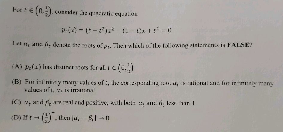 For $t (0, {1}{2})$, consider the | StudyX
