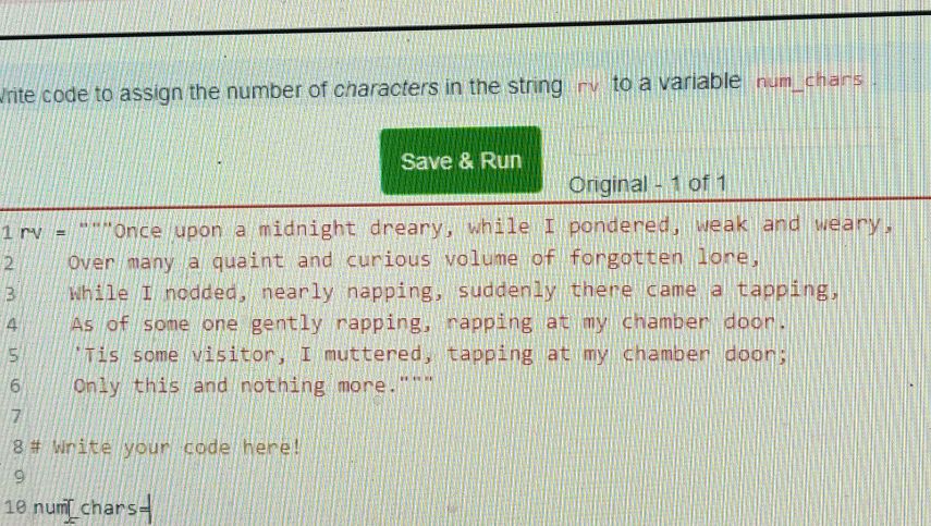 Write code to assign the number of | StudyX