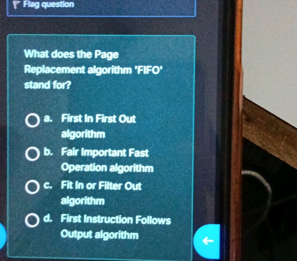 What does the Page Replacement algorithm | StudyX