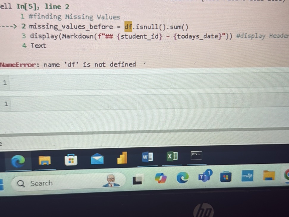```python 1 #finding Missing Values 2 | StudyX