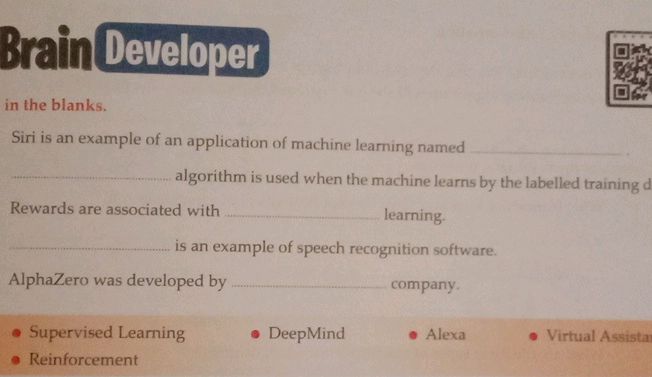 Siri is an example of an application of | StudyX