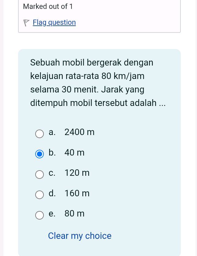 Sebuah Mobil Bergerak Dengan Kelajuan Studyx