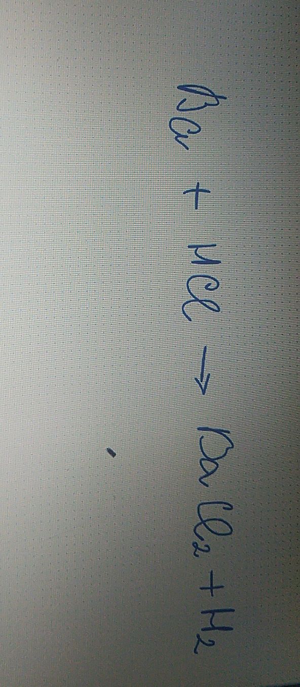 Balancing Chemical Equations: Ba + HCl ->