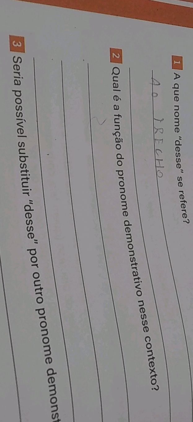 1 A que nome 