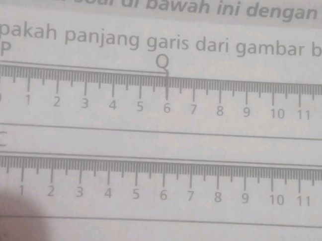 Apakah panjang garis dari gambar b? The | StudyX