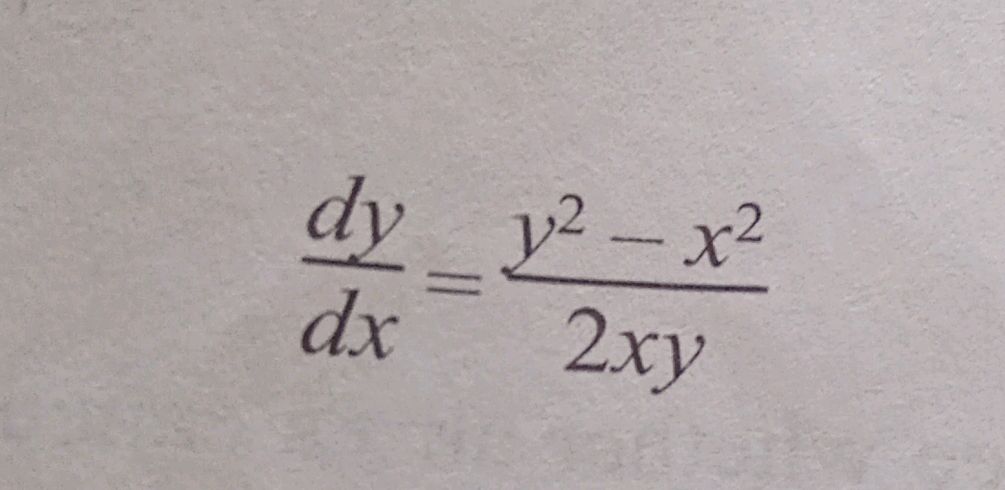 Solving Differential Equation dy/dx = (y^2 - | StudyX