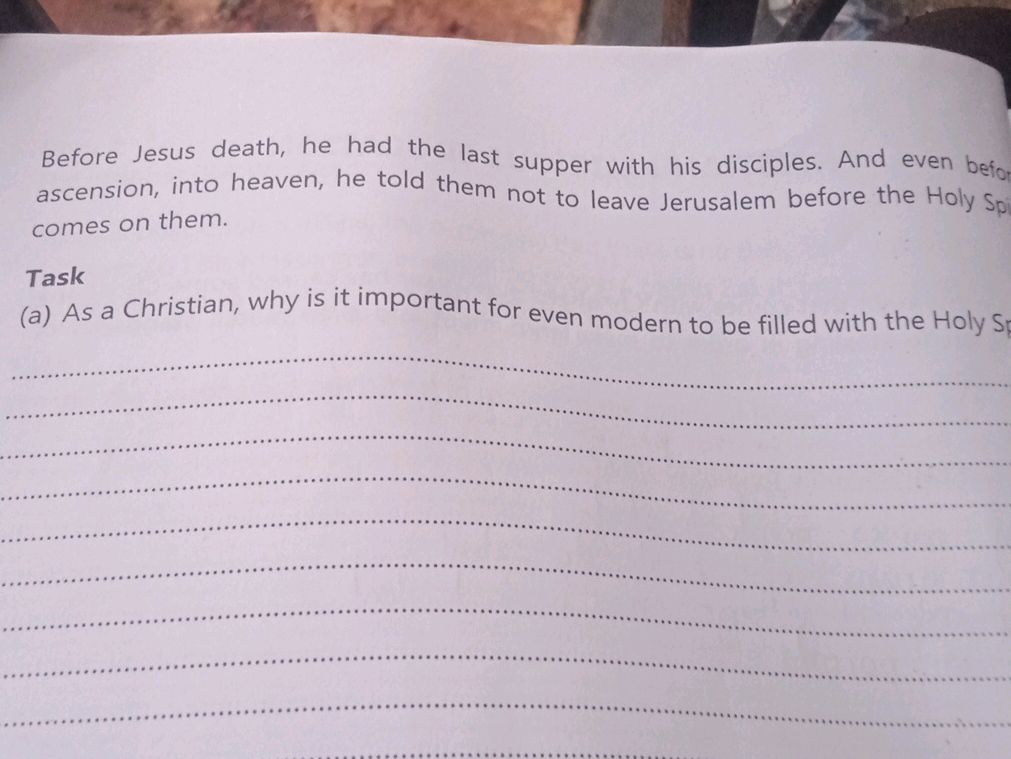 Task (a) As a Christian, why is it important | StudyX