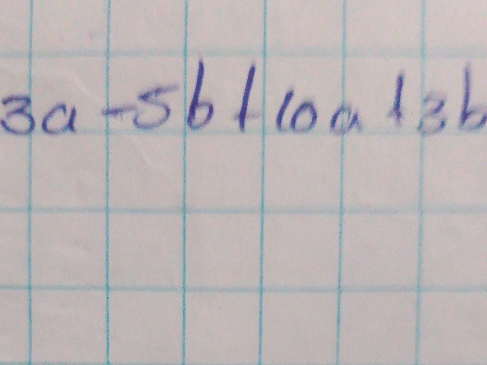 Simplifying Algebraic Expressions: 3a - 5b + | StudyX