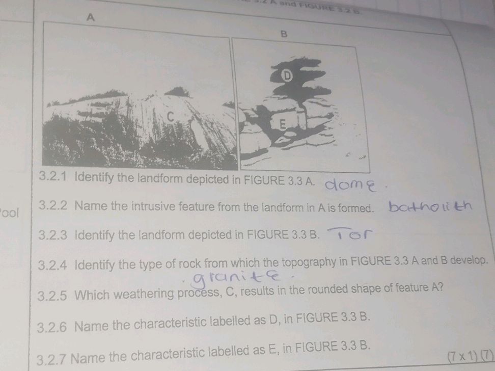 3.2.1 Identify the landform depicted in | StudyX