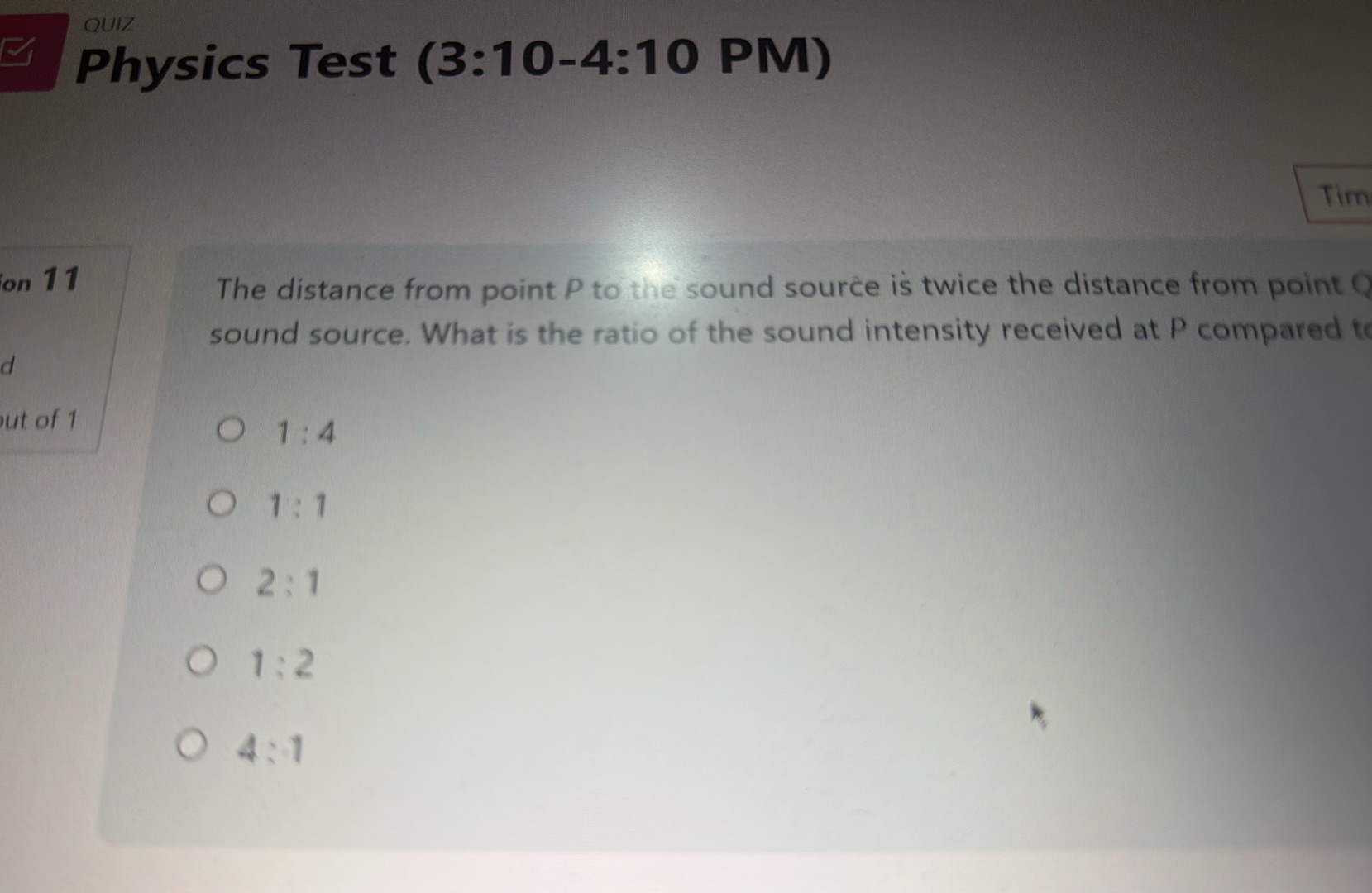 The distance from point P to the sound | StudyX