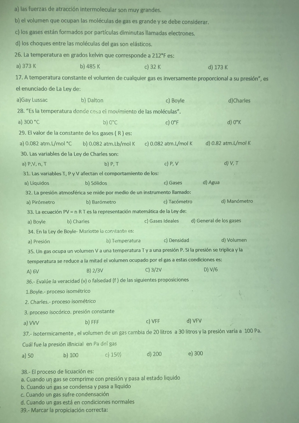 26. La temperatura en grados kelvin que | StudyX