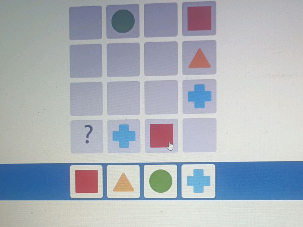 Shape Goes In What shape goes in the question mark box? | StudyX