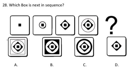 28. Which Box is next in sequence? Each box | StudyX