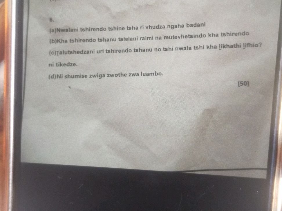6 a Nwalani Tshirendo Tshine Tsha Ri StudyX 6-a-nwalani-tshirendo-tshine-tsha-ri-studyx