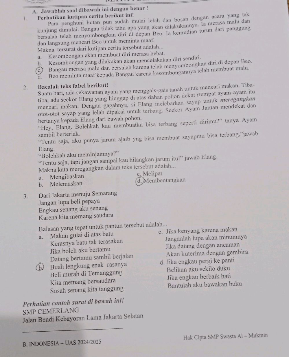 1 A Jawablah Soal Dibawah Ini Dengan Studyx