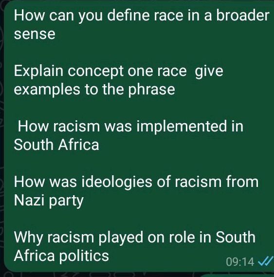 How can you define race in a broader sense | StudyX