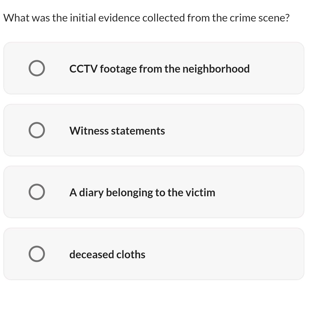 What was the initial evidence collected from | StudyX