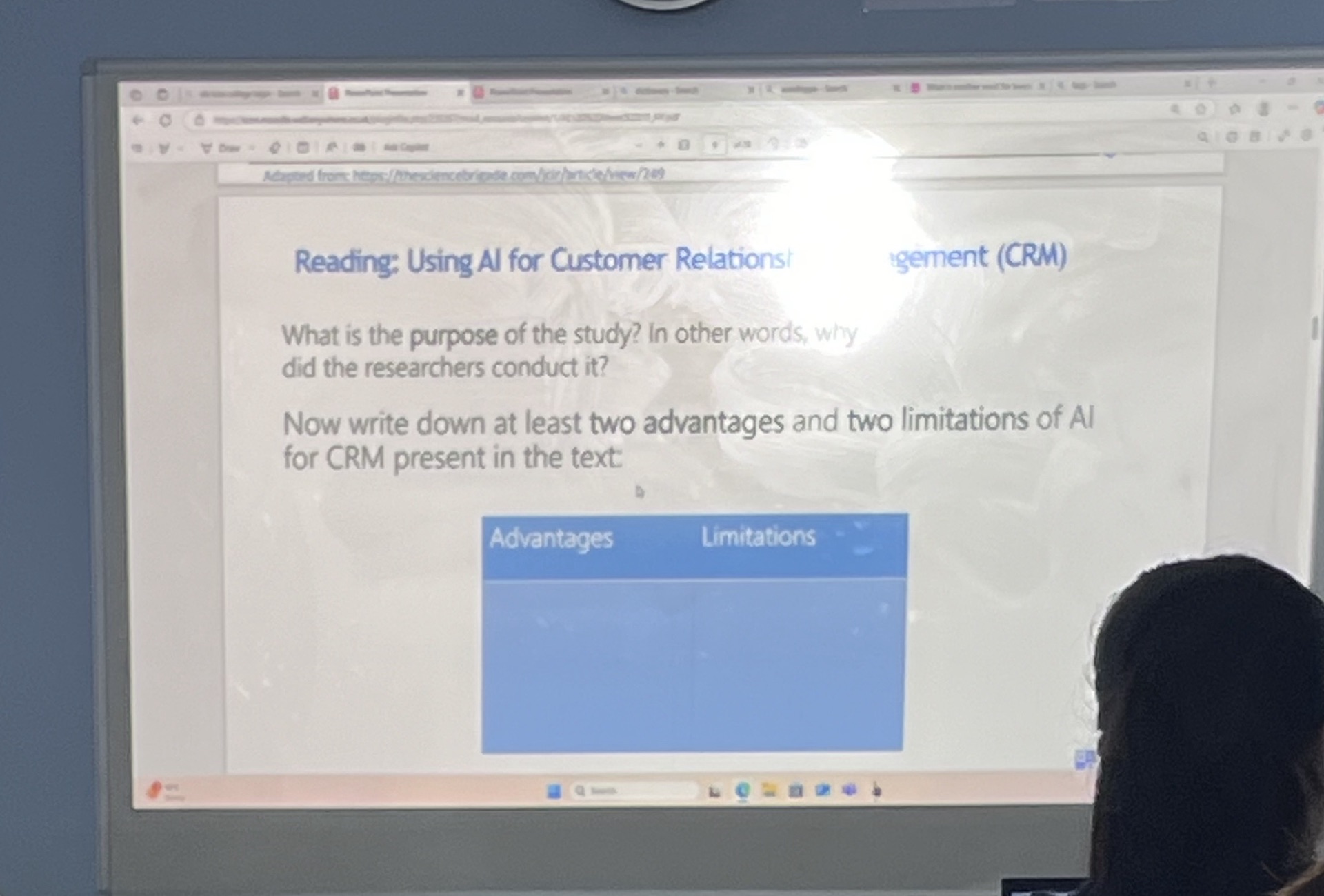 Reading: Using AI for Customer Relations | StudyX