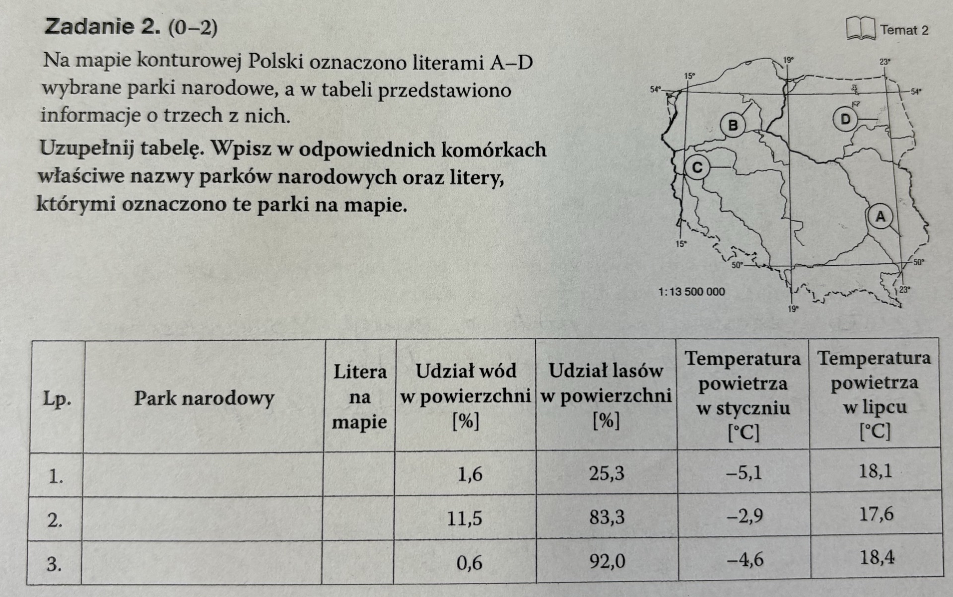 Na mapie konturowej Polski oznaczono | StudyX