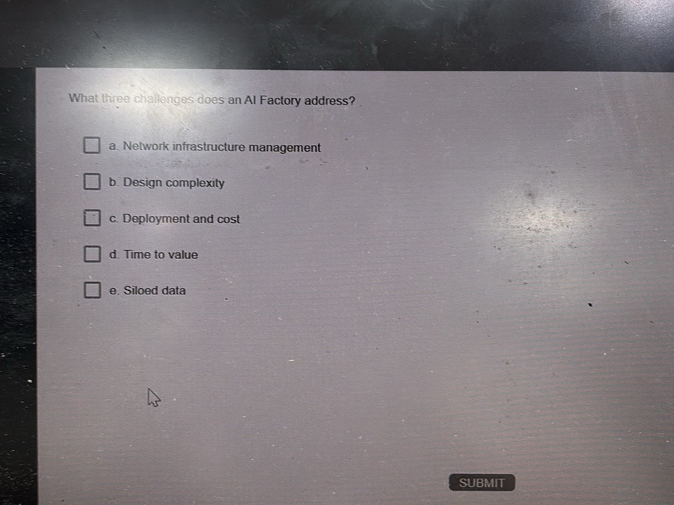 What three challenges does an AI Factory