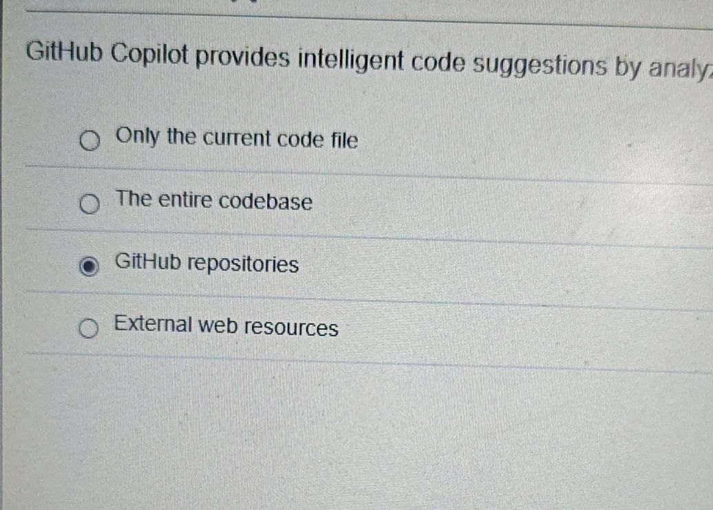 GitHub Copilot provides intelligent code | StudyX