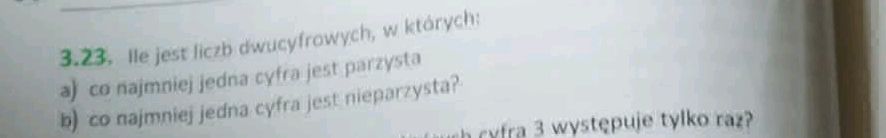 3.23. Ile jest liczb dwucyfrowych, w | StudyX