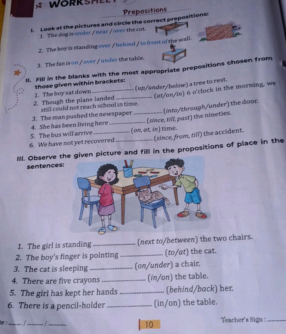 I. Look at the pictures and circle the | StudyX