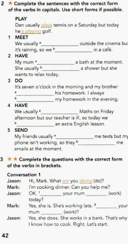 2 Complete the sentences with the correct | StudyX