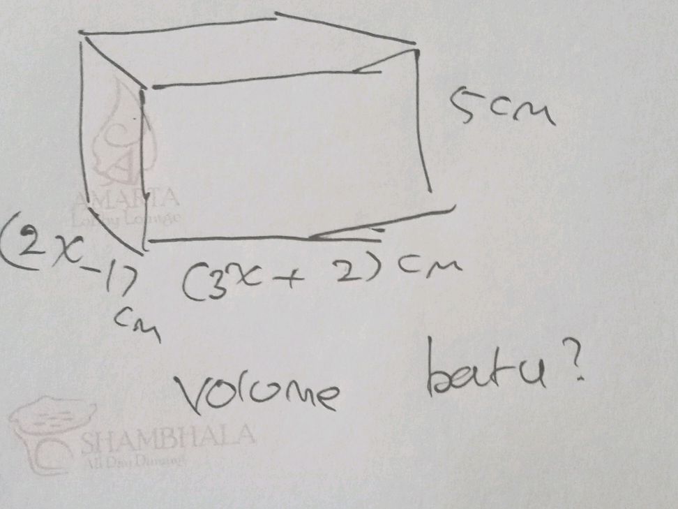 The image shows a 3D shape with dimensions | StudyX