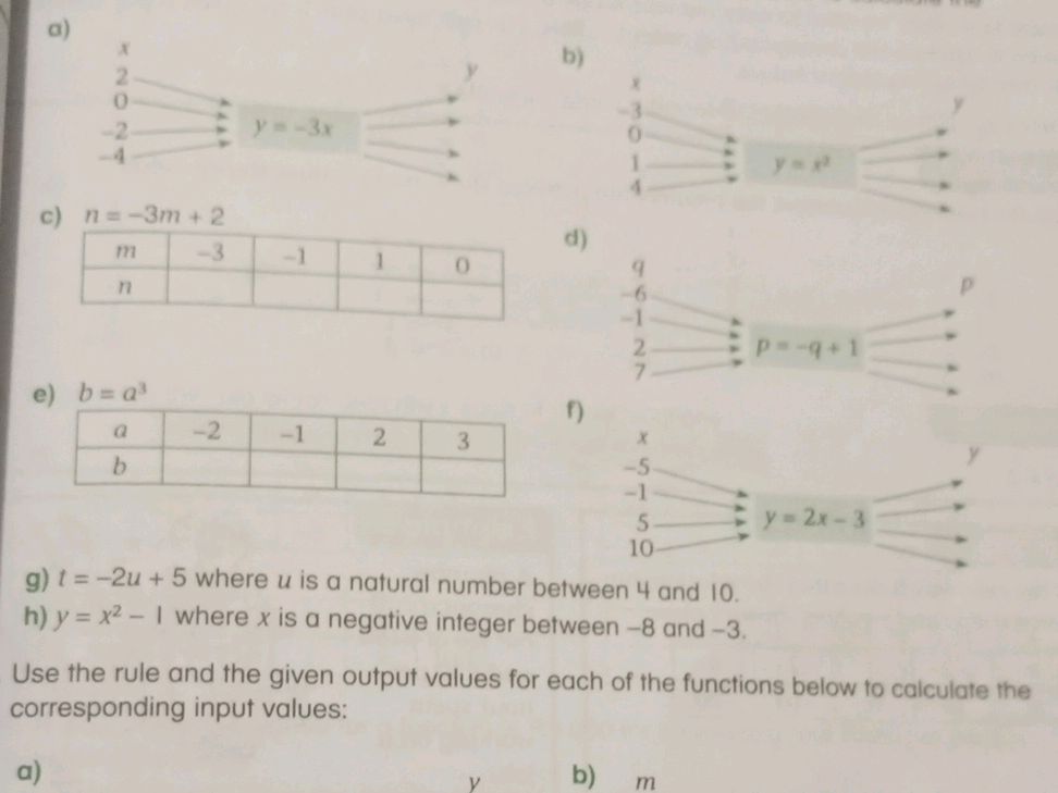 Use the rule and the given output values for | StudyX