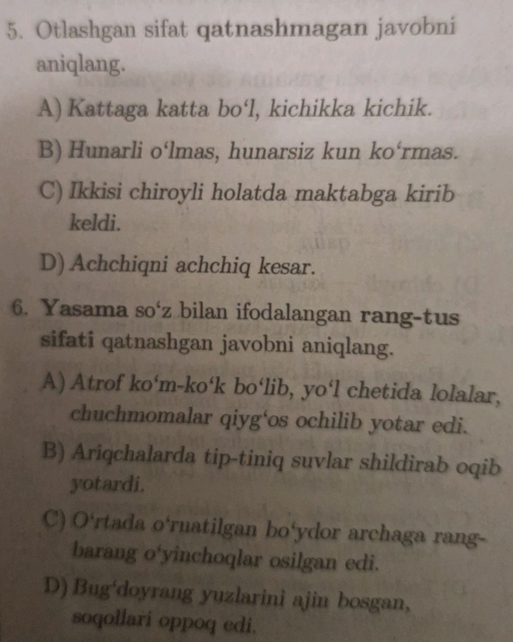 5-otlashgan-sifat-qatnashmagan-javobni-studyx