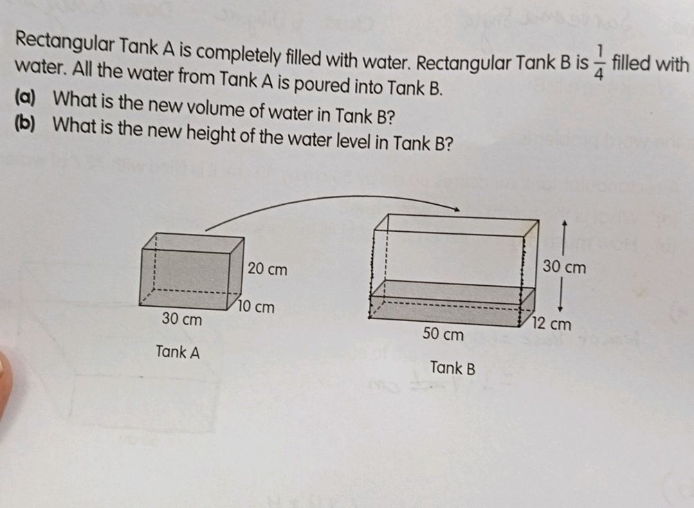 Rectangular Tank A is completely filled with | StudyX