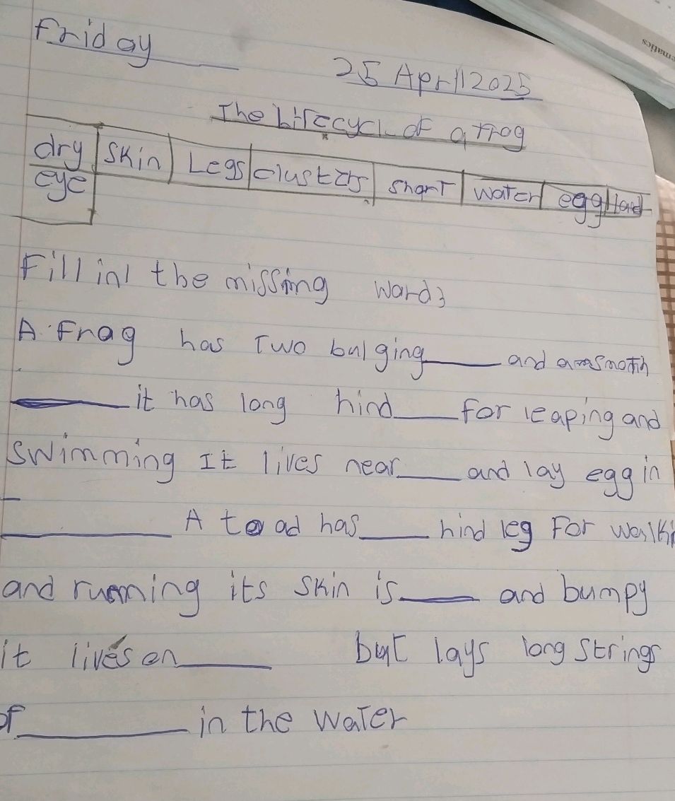 Fill in the missing words. A Frag has Two | StudyX