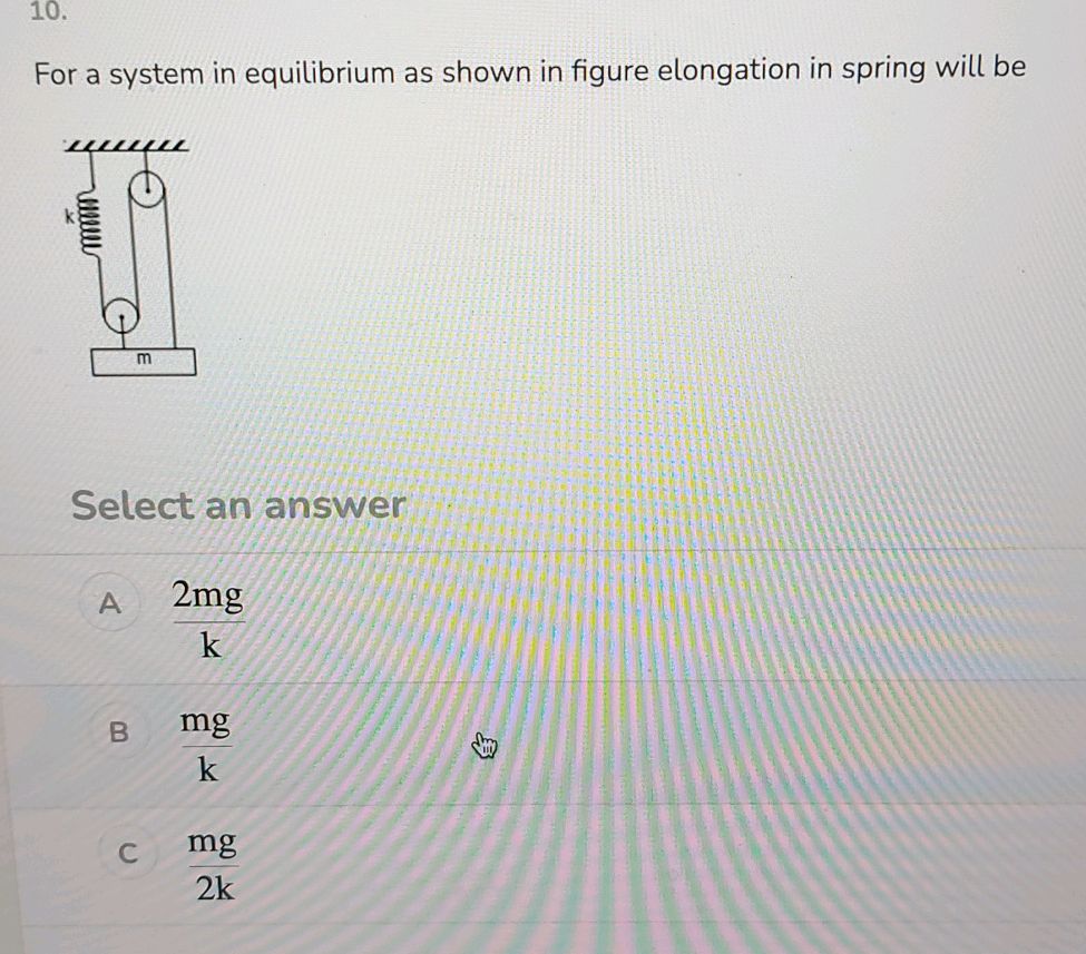 For a system in equilibrium as shown in | StudyX