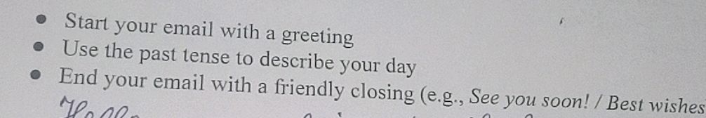 Start your email with a greeting • Use the | StudyX