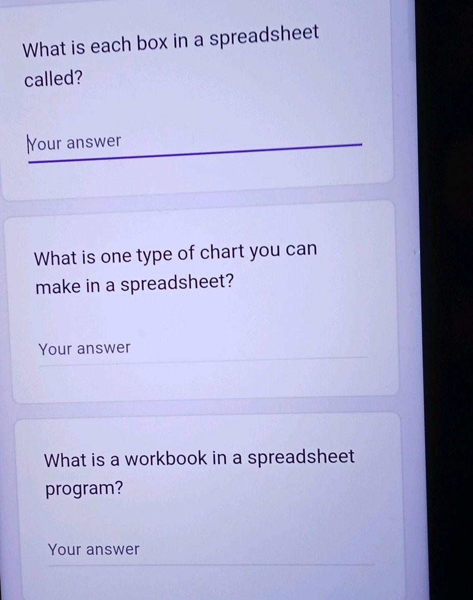 What is each box in a spreadsheet called? | StudyX