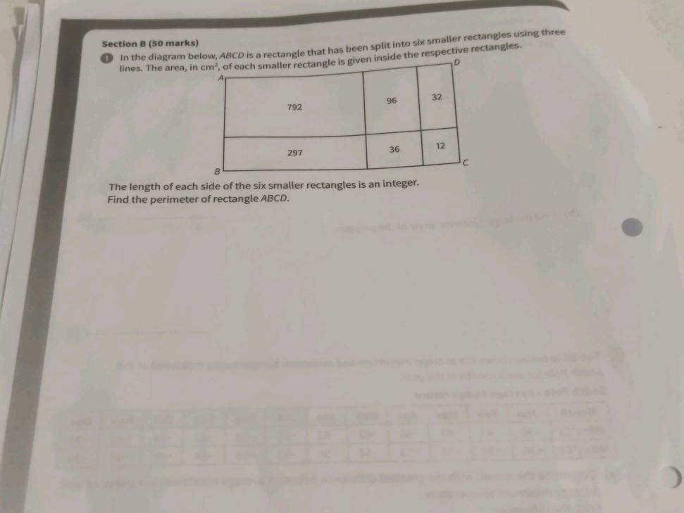 In the diagram below, $ABCD$ is a rectangle | StudyX