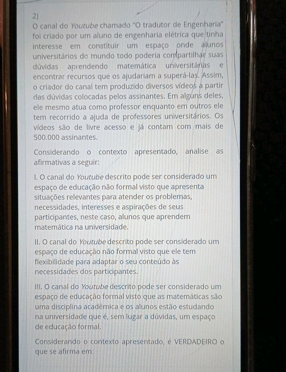 2) O canal do Youtube chamado "O tradutor | StudyX