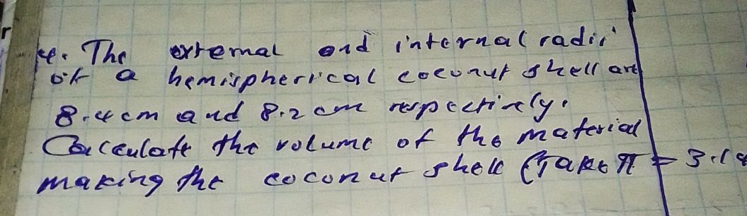 4. The external and internal radii of a | StudyX