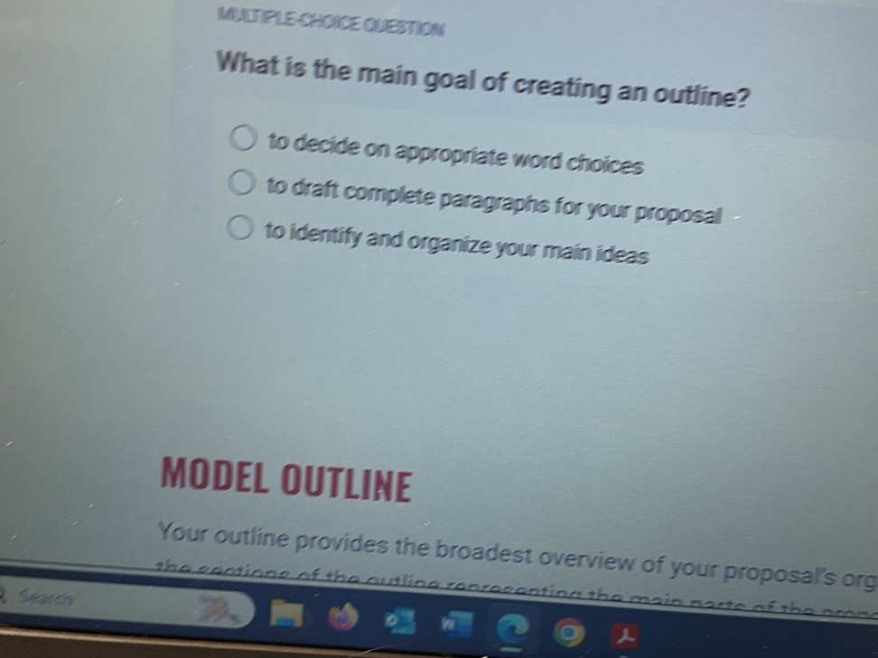 What is the main goal of creating an | StudyX